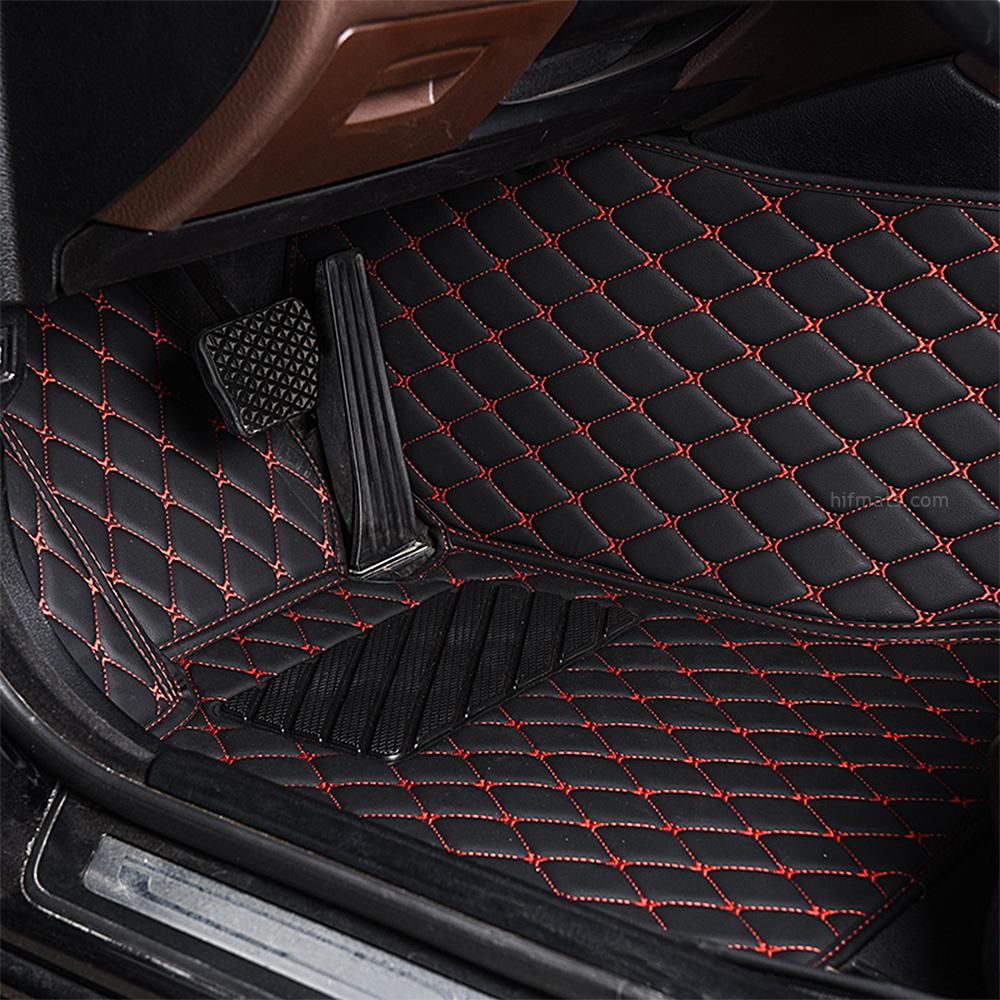 Cord Carpet Floor Mat Black And Red (Set of 7), Suv Car Floor Mats Online